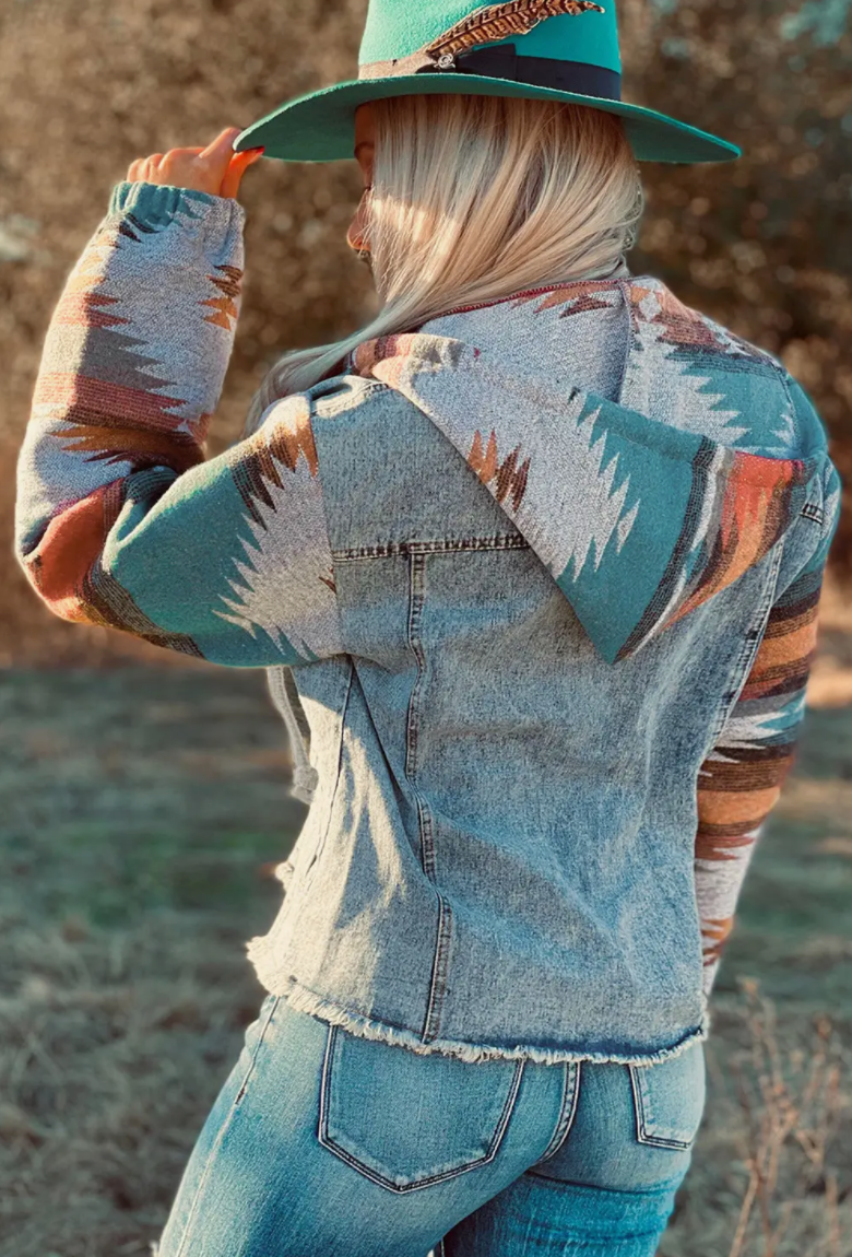 Denim Aztec Jacket