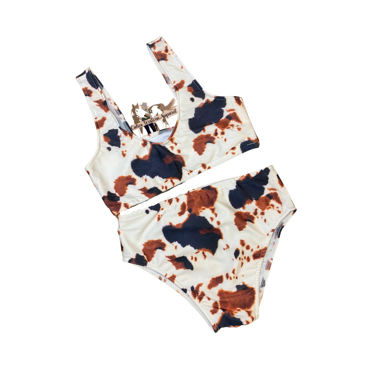 Adult Cow Print Swim Suit